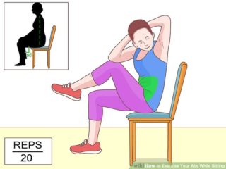 abdominal crunches in sitting exercise